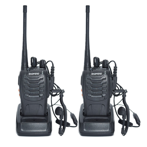 Walkie Talkie With 2 Ear Pieces