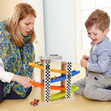 Top Bright Wooden & Plastic Racing Track With 4 Cars Included