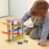 Top Bright Wooden & Plastic Racing Track With 4 Cars Included