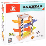 Top Bright Wooden & Plastic Racing Track With 4 Cars Included