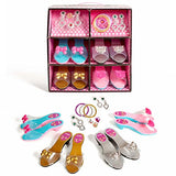 Super star 12 piece Dress up Shoes and Jewelry set.