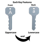 IQ Toys ABC Learning Locks Educational Alphabet Set- with 26 Locks, 26 Keys and 4 Keyrings