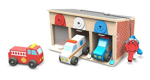 Melissa & Doug Lock & Roll Rescue Garage