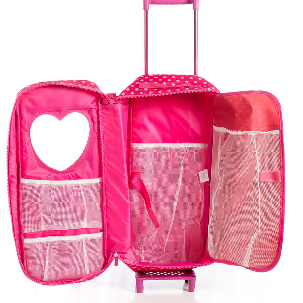 american girl doll travel backpack 8 Piece Doll Traveling Trolley Set fits 18'' American girl Doll Includ –  Toys 2 Discover