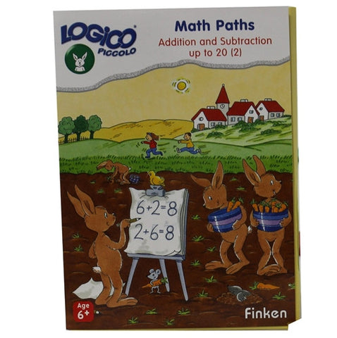 Set of 16 award wining LOGICO PICCOLO learning cards Math Paths Addition & subtraction 1-20 (vol 2)