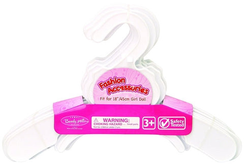 Beverly Hills, 10 Plastic Hangers, Fits 18