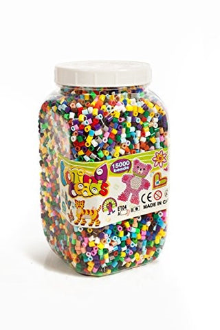 Ironing beads, Arts & Craft, Plastic Jar, 15,000 pieces