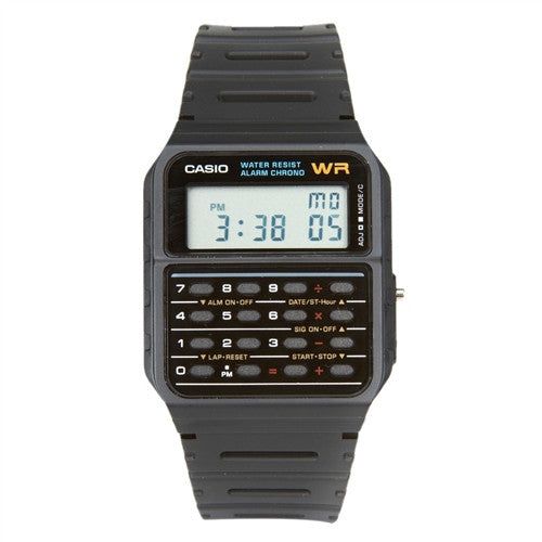 White top calculator watch