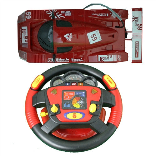 Toy car top steering wheel