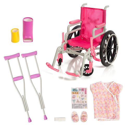 Beverly Hills, Wheel Chair/ Crutches Set, Fits 18