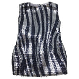 Black and Silver Sequin Dress for 18" Dolls (Doll not included)