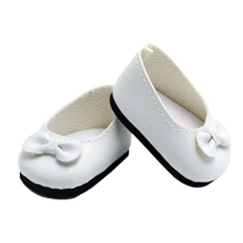 White Flats with Bow for 18