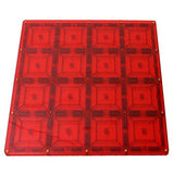 Magnetic Stick N Stack Stabilizer, 12 x 12-Inch Red Base - Toys 2 Discover - 1