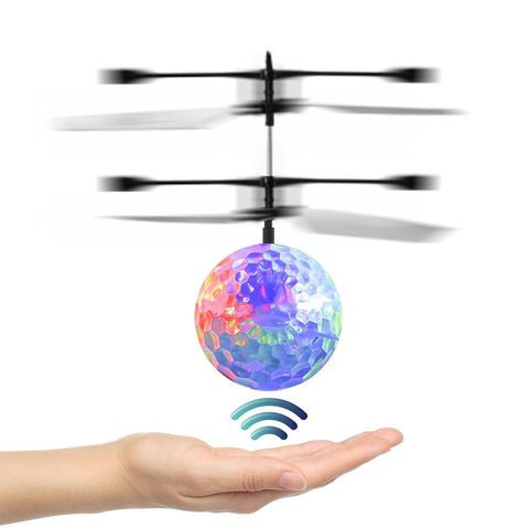 IQ Toys Colorful Lit Up RC Helicopter Flying Crystal Ball