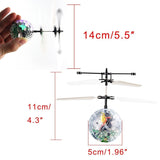 IQ Toys Colorful Lit Up RC Helicopter Flying Crystal Ball