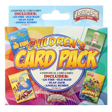 4 Pack Card Games - Go Fish, Old Maid,Slap Jack, Animal Rummy