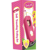 8 Piece Doll Traveling Trolley Set fits 18'' American girl Doll Including Pajamas Sleeping Bag Doll Not Included