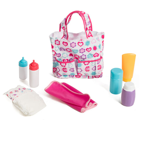 Mommy & me 5 pocket Diaper bag With 7 Doll care accessories