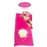 8 Piece Doll Traveling Trolley Set fits 18'' American girl Doll Including Pajamas Sleeping Bag Doll Not Included