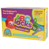 IQ Toys ABC Learning Locks Educational Alphabet Set- with 26 Locks, 26 Keys and 4 Keyrings