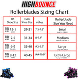 High Bounce Rollerblades Adjustable Inline Skate