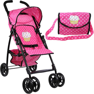 Maclaren Style Doll Carriage- Cupcake Style – Toys 2 Discover