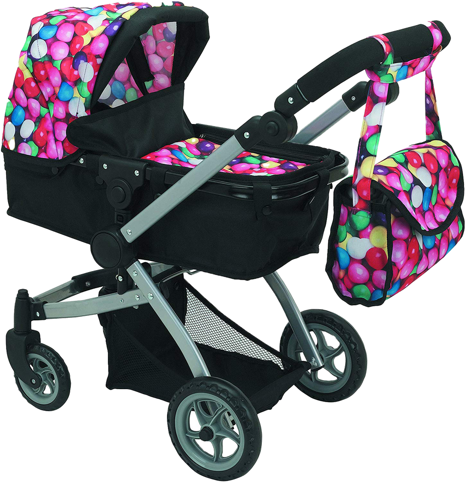 9651-B Bugaboo DOLL Bassinet Stroller with Diaper Bag and Swivel Wheel –  Toys Discover