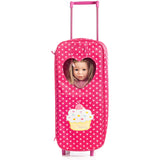 8 Piece Doll Traveling Trolley Set fits 18'' American girl Doll Including Pajamas Sleeping Bag Doll Not Included