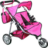 Mommy & Me Twin Doll Stroller with Free Carriage Bag - 9667 - Toys 2 Discover