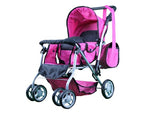 Mommy & Me Doll Twin Stroller with Diaper Bag - 9668 - Toys 2 Discover
