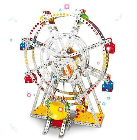 IQ Toys, Ferris Wheel Building Metal Model, Lights & Music 954 pcs