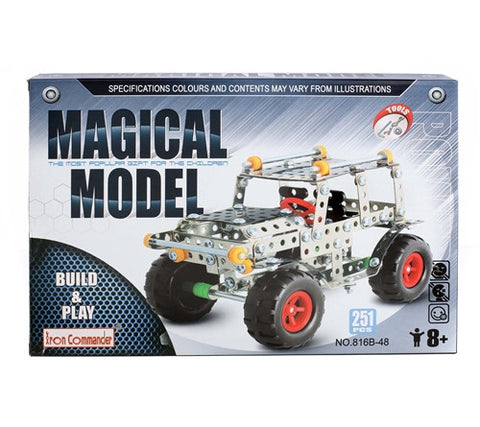 IQ Toys, Jeep, Building Metal Model, Lights & Music 250+pcs