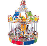 IQ Toys, Carousel Building Metal Model, Lights & Music 1423 pcs - Toys 2 Discover