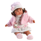 Baby Doll Girl with Hair 13'' Crying Babies with Pacifier