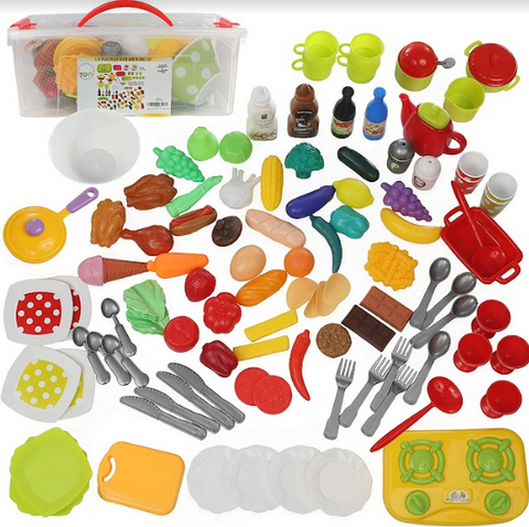 114 Piece Food & Dishes Play set