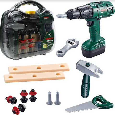 14 Piece Tool Set With Electronic Cordless Drill
