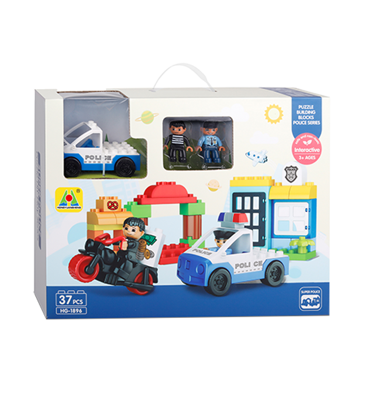 Toy Cop Sets City Police Command Center Station 3 Story Building Kit
