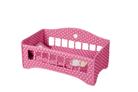 Beverley Hills Doll Collection Crib with Bedding
