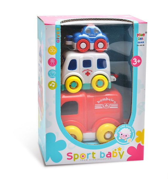 Emergency Stacking & Driving Vehicles Toys 2 Discover