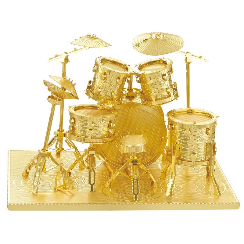 3D Metal Works Model Drum Set Toys 2 Discover