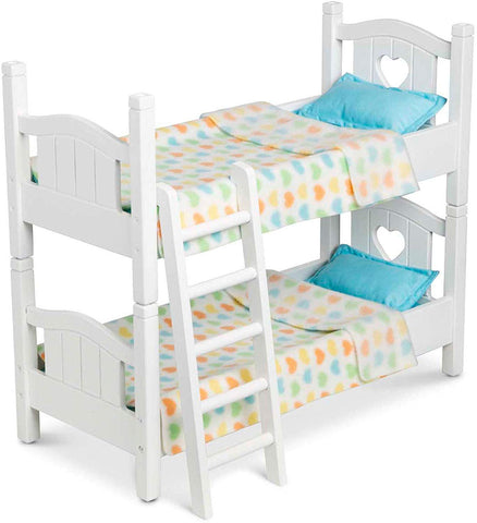 Melissa & Doug Wooden Play Bunk Bed for Dolls