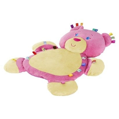 Taggies Tags 'N Snuggles Mat - Pink Dog