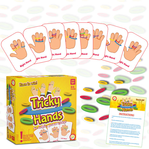 Tricky hands, Educational Card & Band Game, Ages 3+ - 807676305091