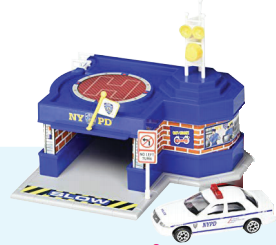 Mini Fire & Police Garage