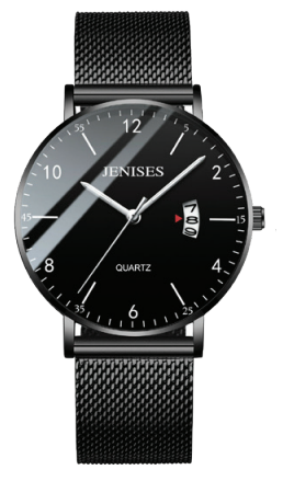 JENISES Men'S Waterproof Luminous Quartz Watch Stainless Steel #W55