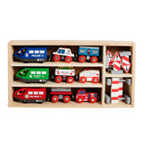 20 pcs Magnetic Rescue Train Set