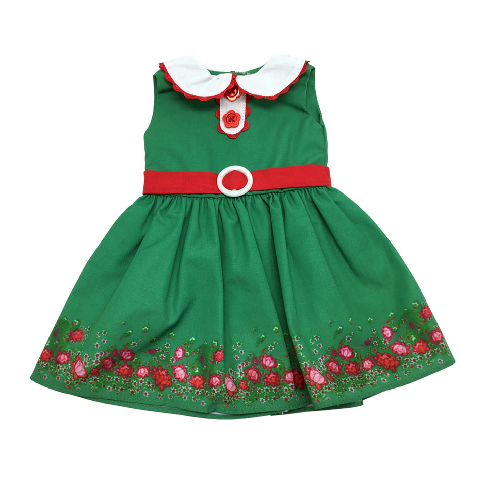 green dress doll Zapaka Women Dark Green Chiffon A-line Long Sleeves V-neck Maxi Mother of Bride Dress, Dark Green / M