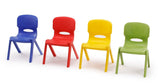 Blue Plastic Stackable School Chair with 12-Inch Seat Height - Toys 2 Discover - 1