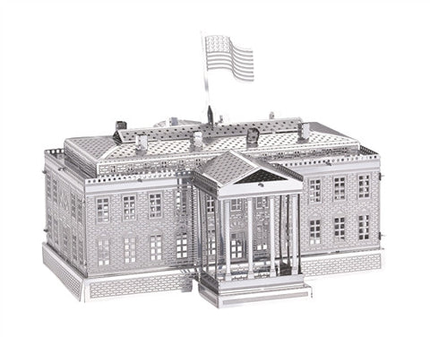 3D Metal Works Model, White House, Laser Cut Puzzle