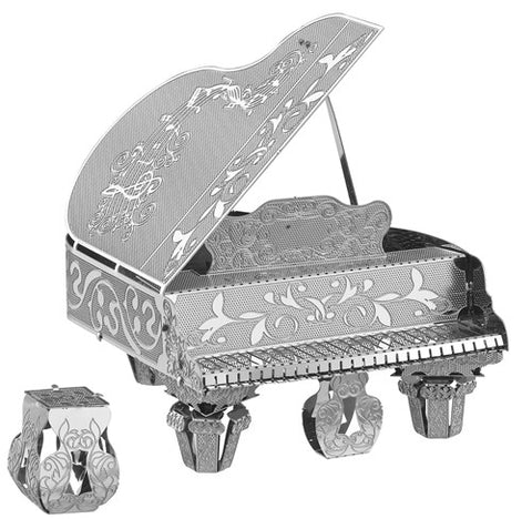3D Metal Works Model, Grand Piano, Laser Cut Puzzle